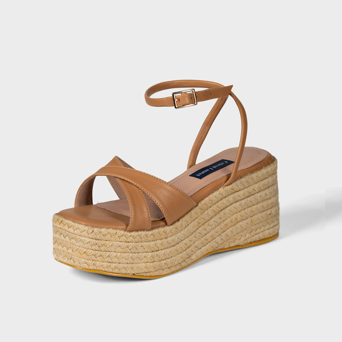 Sandalias con plataforma en Boston miel