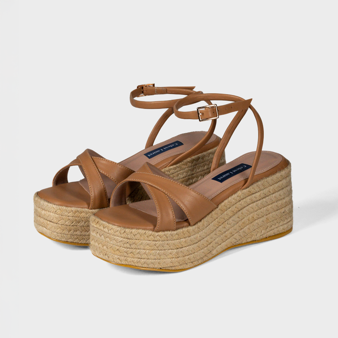 Sandalias con plataforma en Boston miel