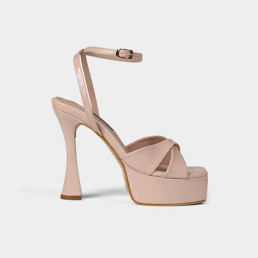 Sandalias de tacón Nude