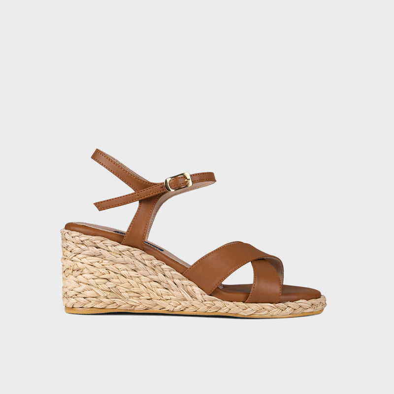 Sandalias con plataforma en Iraca