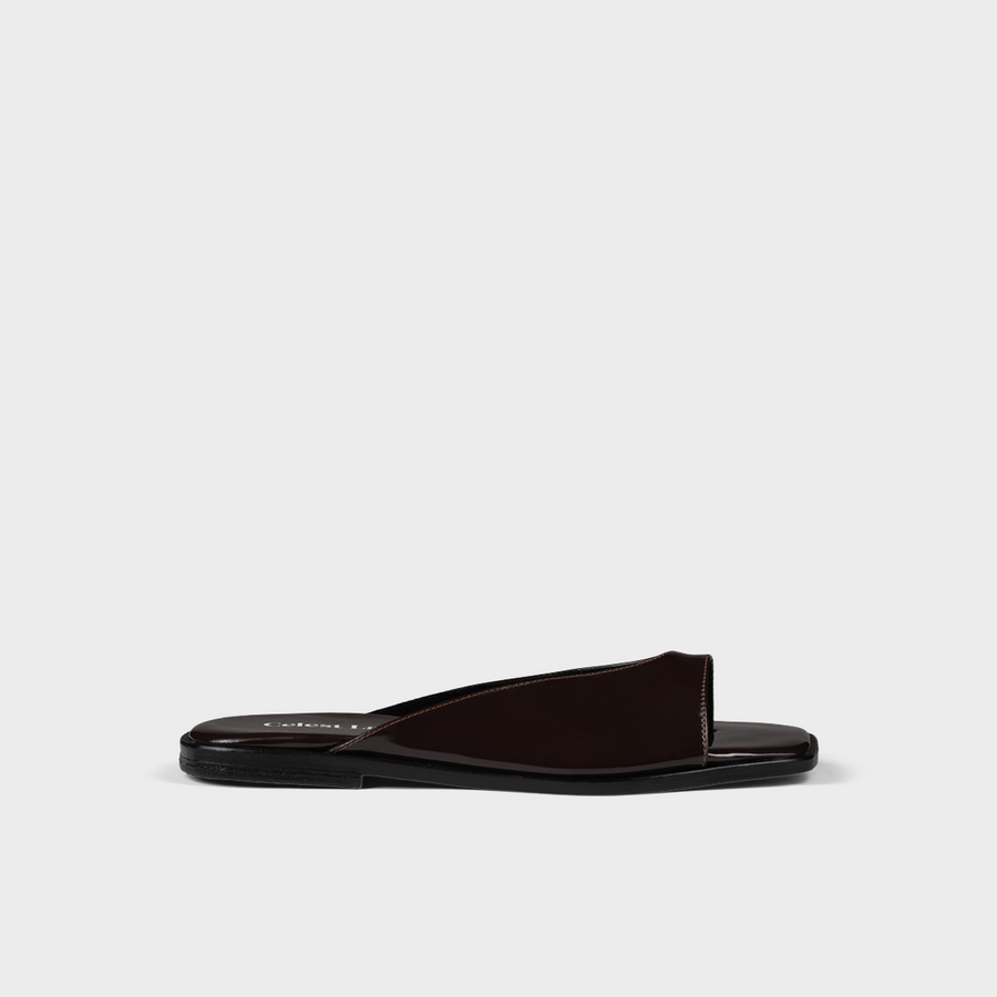 Sandalias planas chocolate