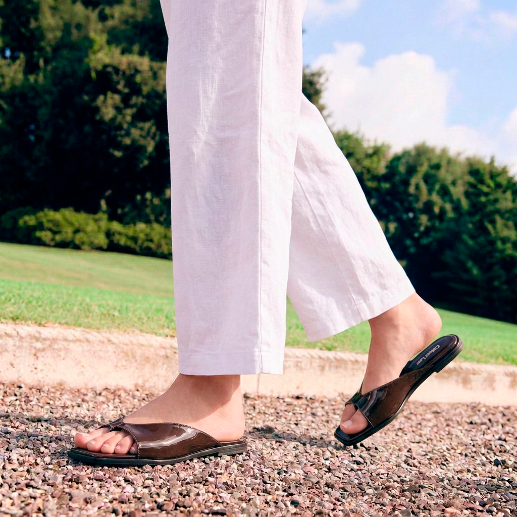 Sandalias planas chocolate