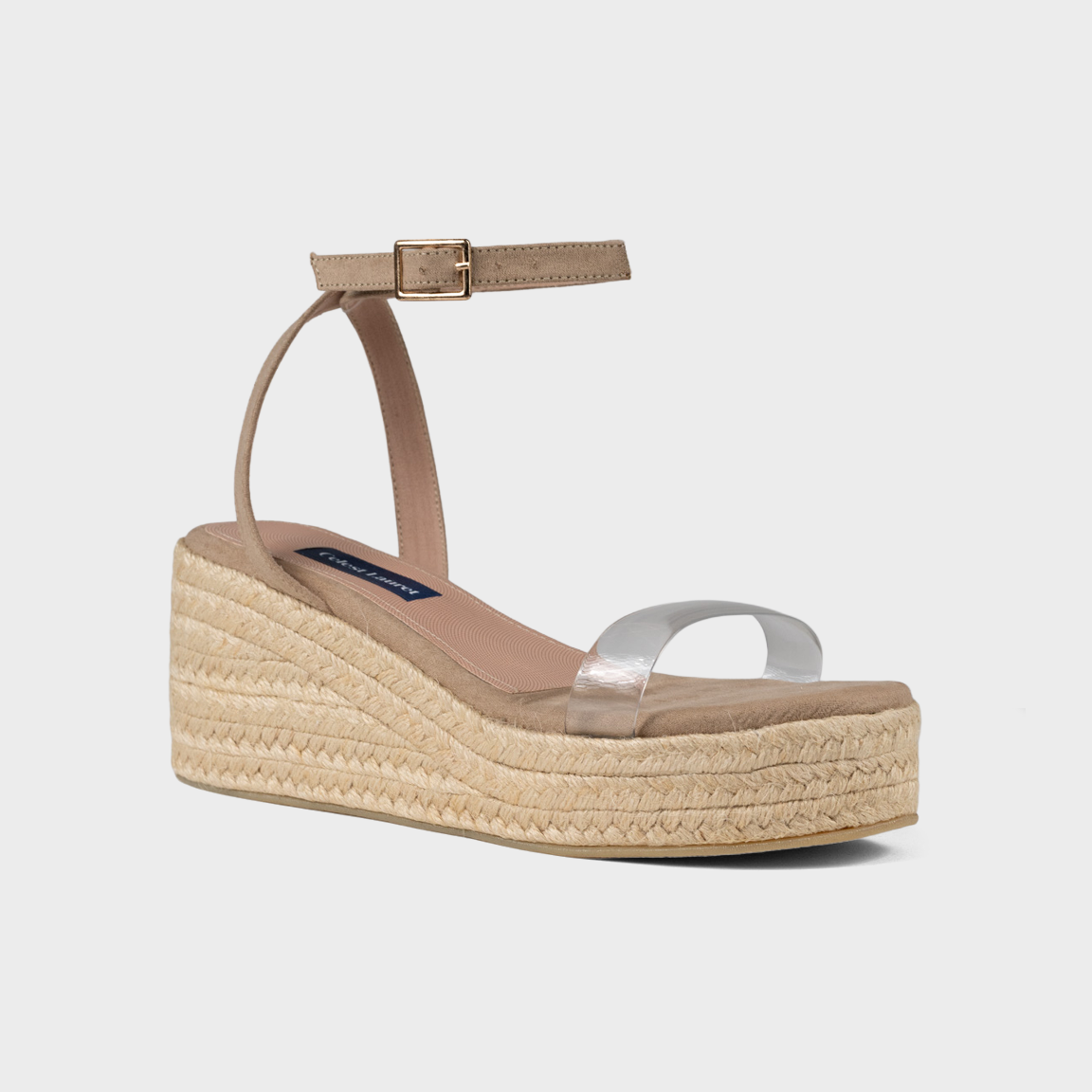 Sandalias con plataforma en Beige
