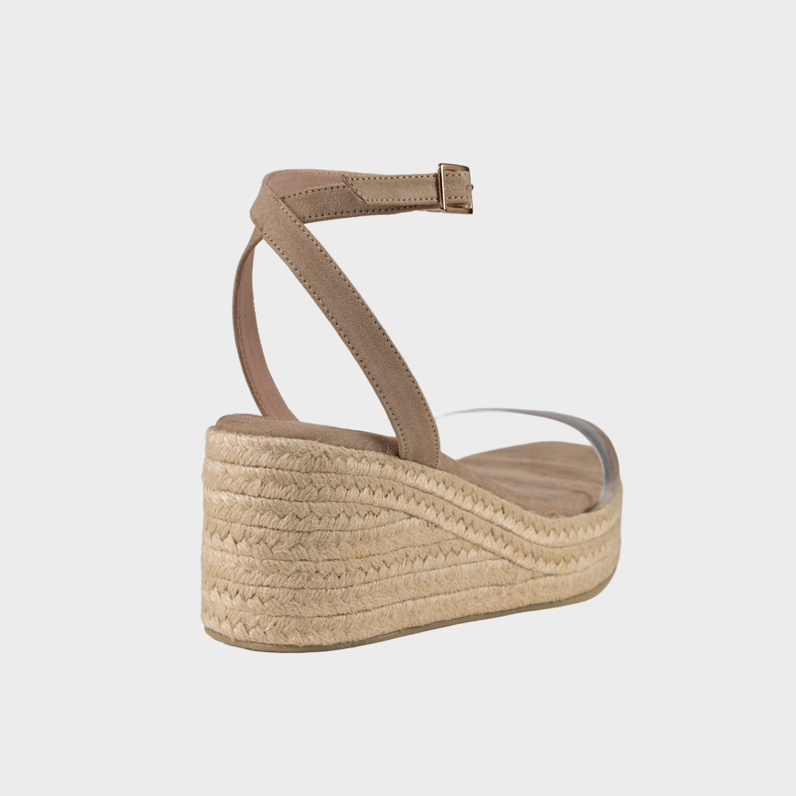 Sandalias con plataforma en Beige