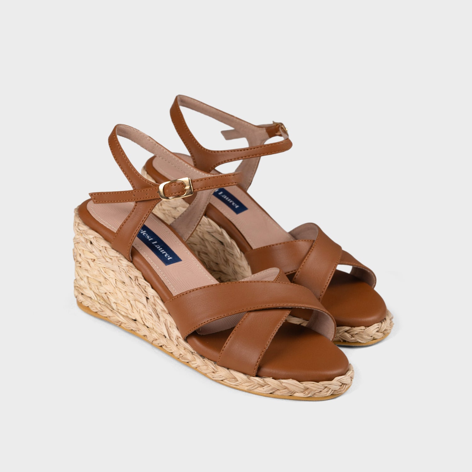 Sandalias con plataforma en Iraca