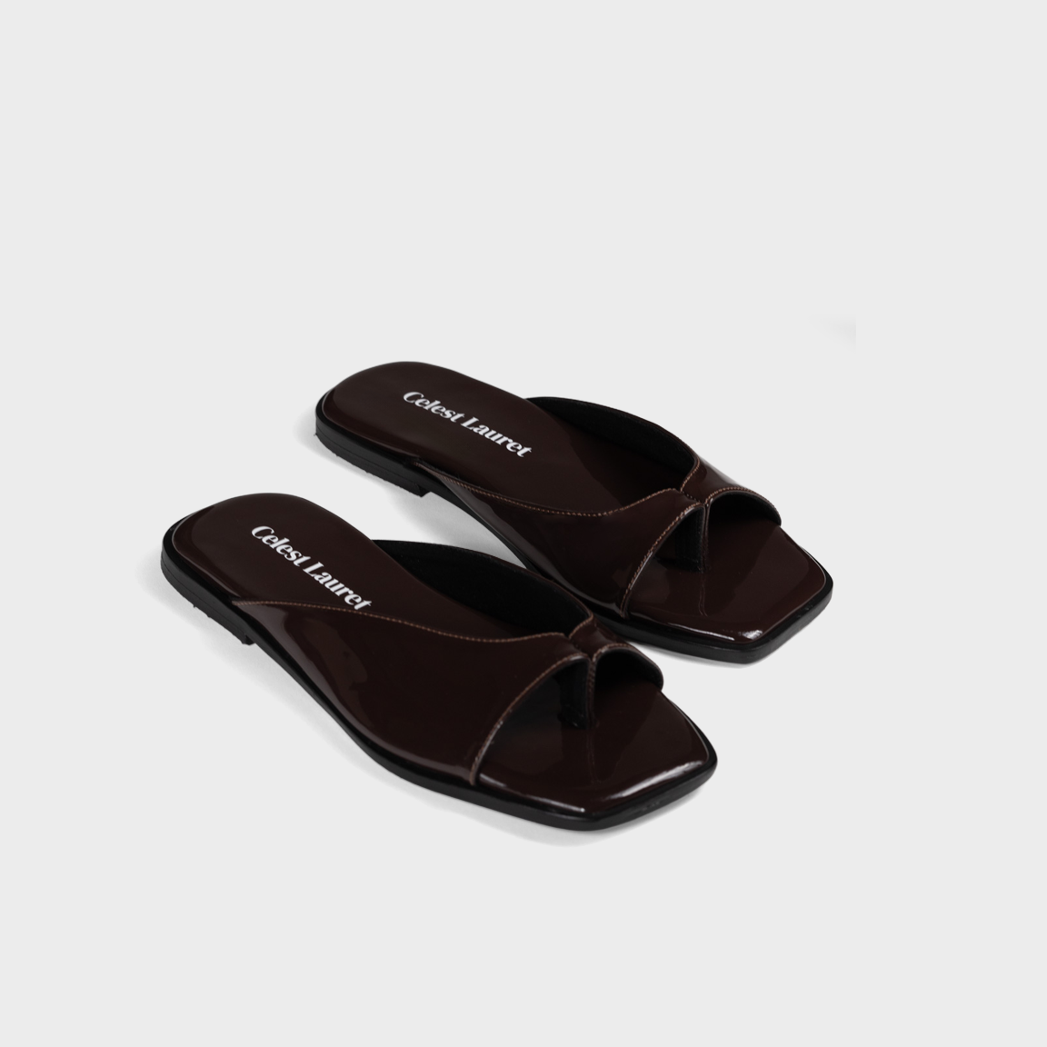 Sandalias planas chocolate