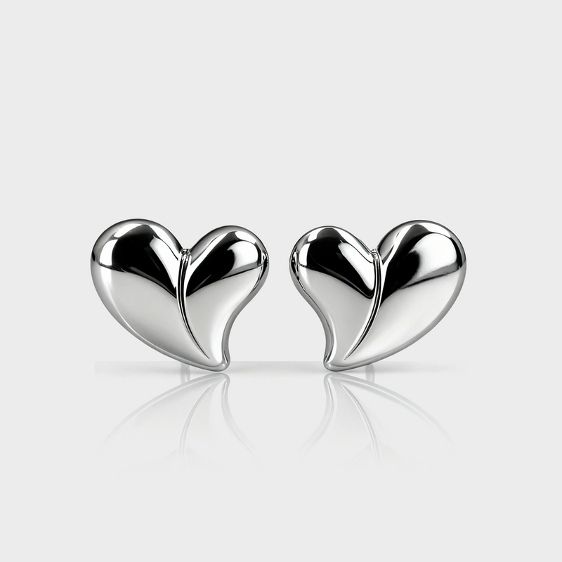 Aretes Silver Kiss
