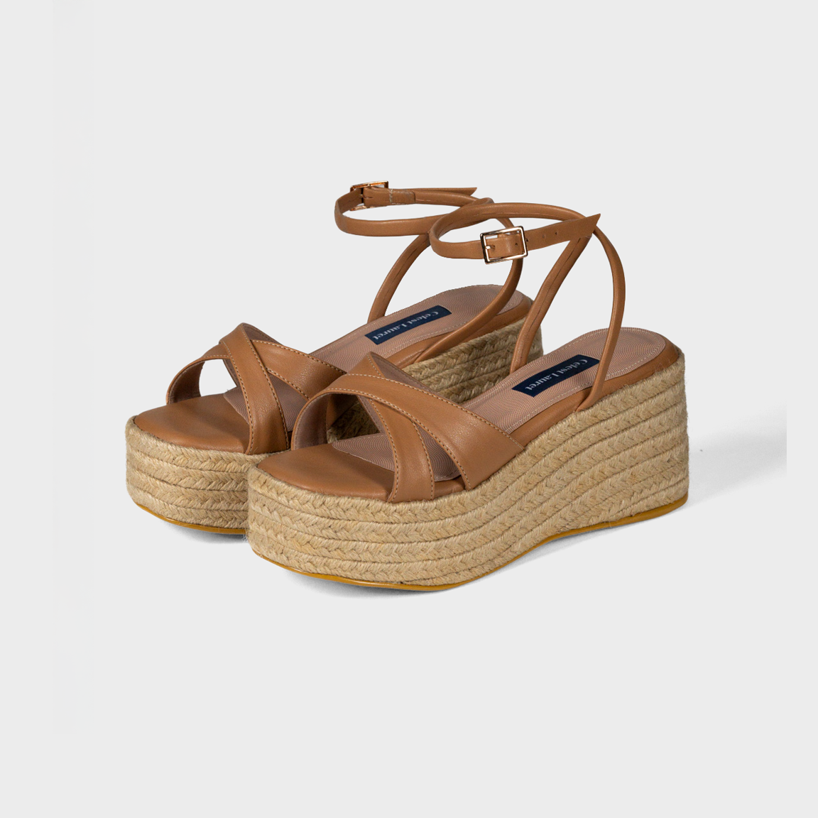 Sandalias con plataforma en Boston miel